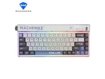 MACHENIKE KT68 Bluetooth Keyboard 68 Key Tri-mode Customized Retro 2.4G Wireless 3 Models Hot Swap RGB Gaming Mechanical Keyboard - Red Switch Zero Se