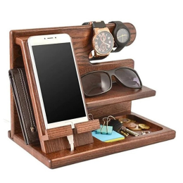 Creative Stylish Multi Usage Personality Of Wooden Mobile Phone Support