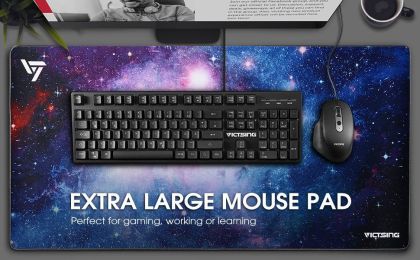 mouse pad starry sky 31.5Ã—15.75Ã—0.12 inches