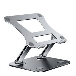 laLaptop Stand Adjustable Aluminum Alloy Notebook Tablet Stand Up to 17 Inch Laptop Portable Fold Holder Cooling Bracket Support