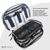 Tech Organizer Case | Electronics Gear Organizer for Cables;  Devices;  Thumb Drives;  Connectors;  USB;  HDMI;  Mouses;  Hard Drives;  Battery Charge