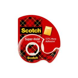 Scotch Super Hold Clear Tape Dispenser, 3/4 in x 650 in, 1 Dispenser