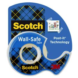 Scotch Wall-Safe Tape Dispenser, 3/4 in. x 650 in., 1 Dispenser