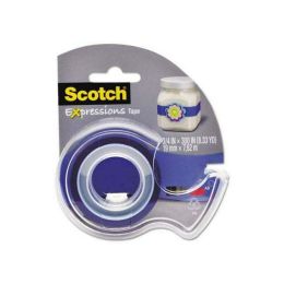 Scotch C214BLU2D Scotch Expressions Magic Tape with Dispenser, 3/4 x 300, Dark Blue