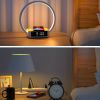 1pc Wireless Charger Table Lamp, 18W Touch Lamp Alarm Clock With Wireless Charging Wake-Up Light, Digital Sonic 10W Max Qi Charger Nightstand Reading