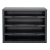 Desk File Sorter Organizer, Document Letter Mail Tray Sorter with 4 Adjustable Shelves Home Office, Black RT