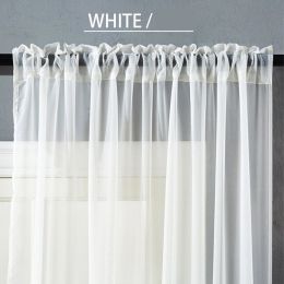 Modern And Simple Pure Color Cotton And Linen Window Screen (Option: White-150x250CM)