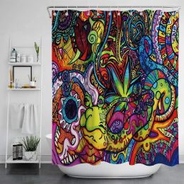 Digital Print-free Bathroom Curtain (Option: YLLHFK02-180x180CM)