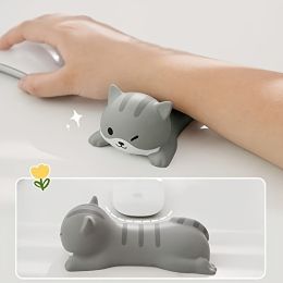 Cute Wrist Rest Support For Mouse Keyboard Computer Desk Ergonomic Office Supplies Slow Rising PU Mouse Pad (Style: Pig)