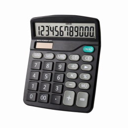 1pc Standard Function Calculator 12 -Bit Solar Dual Power Supply Calculator, With Large LCD Display (Items: Large-screen, Color: black)