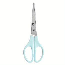 1pc Student Stationery Scissor, Stainless Steel Scissor (Color: Blue)