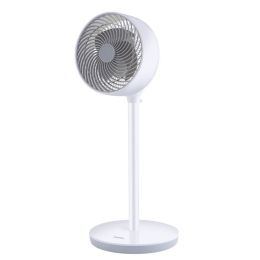 Simple Deluxe 3 Modes Standing Fans Ocillation 70Ã‚Â° Circulating Stand Fan (Type: Portable Desk Fan, Color: White & Gray)