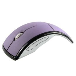 2.4G Wireless Folding Mouse Cordless Mice USB Foldable Receivers Games Computer Laptop Accessory (Ships From: China, Color: NO.4)