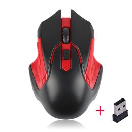 Professional 2.4GHz Wireless Optical Gaming Mouse Wireless Mice for PC Gaming Laptops Computer Mouse Gamer with USB Adapter (Ships From: China, Color: 003)