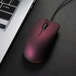 NEW M20 Wired Mouse 1200dpi Computer Office Mouse Matte Black USB Gaming Mice For PC Notebook Laptops Non Slip Wired Gamer Mouse (Color: Purple)