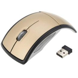 2.4G Wireless Folding Mouse Cordless Mice USB Foldable Receivers Games Computer Laptop Accessory (Ships From: China, Color: NO.3)