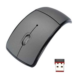 2.4G Wireless Folding Mouse Cordless Mice USB Foldable Receivers Games Computer Laptop Accessory (Ships From: China, Color: NO.7)