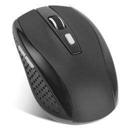 2.4G Wireless Gaming Mouse Optical Mice w/ Receiver 3 Adjustable DPI 6 Buttons (Color: black)