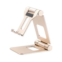 Cell Phone Holder Adjustable Phone Cradle (Color: Gold)