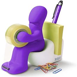 The Butt Tape Dispenser  Funny Gifts for Men (Color: Purple)