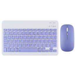 For iPad Air Pro 11 Bluetooth Wireless Keyboard Mouse For Android IOS Windows Phone Tablet (Axis Body: English Language, Color: Keyboard and mouse8)