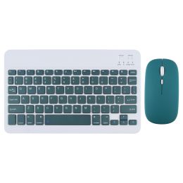 For iPad Air Pro 11 Bluetooth Wireless Keyboard Mouse For Android IOS Windows Phone Tablet (Axis Body: English Language, Color: Keyboard and mouse5)