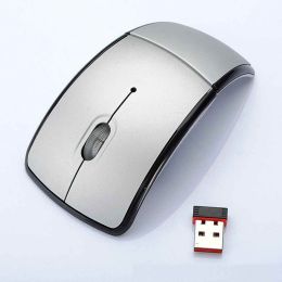 2.4G Wireless Folding Mouse Cordless Mice USB Foldable Receivers Games Computer Laptop Accessory (Ships From: China, Color: NO.8)