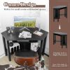 Household Corner Office Writing Desk With Pull-out Drawer and Shelf