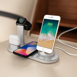 5 In 1 Multifunctional Wireless Charger/for Phone/Watch/AirPods (Color: black)