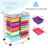 15-Drawer Utility Rolling Organizer Cart Multi-Use Storage