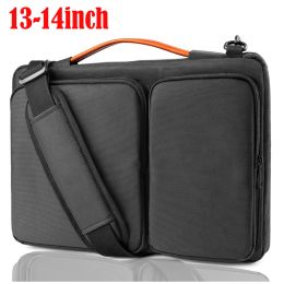 Premium Waterproof Laptop Shoulder Bag - Fits 13/14/15.6" Laptops with Shoulder Strap & Handle (size: 13-14")