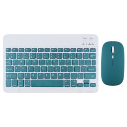 For iPad Air Pro 11 Bluetooth Wireless Keyboard Mouse For Android IOS Windows Phone Tablet (Axis Body: English Language, Color: Keyboard and mouse6)