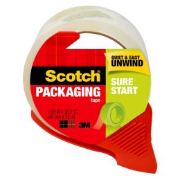 Scotch Sure Start Packaging Tape Dispenser, Clear 1.88 in. x 38.2 yd., 1 Total (Brand: Scotch)