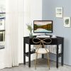 Household Corner Office Writing Desk With Pull-out Drawer and Shelf