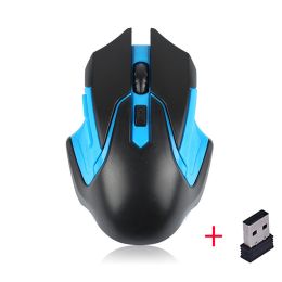 Professional 2.4GHz Wireless Optical Gaming Mouse Wireless Mice for PC Gaming Laptops Computer Mouse Gamer with USB Adapter (Ships From: China, Color: 004)