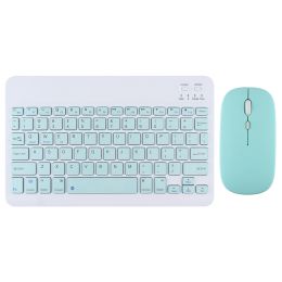 For iPad Air Pro 11 Bluetooth Wireless Keyboard Mouse For Android IOS Windows Phone Tablet (Axis Body: English Language, Color: Keyboard and mouse4)