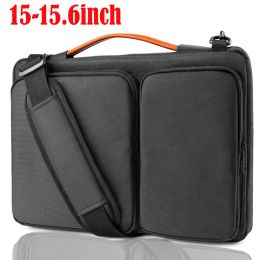 Premium Waterproof Laptop Shoulder Bag - Fits 13/14/15.6" Laptops with Shoulder Strap & Handle (size: 15-15.6")