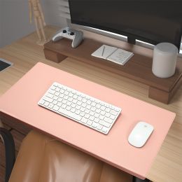 Folding Elbow Guard Wrist Guard Leather Office Desk Mat Big Mouse Pad Laptop Computer Desk Pad Gaming Mousepad Table Mat Cushion (Color: pink, size: 70X32CM)