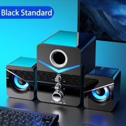 Home Theater System Caixa De Som PC Bass Subwoofer Bluetooth Speaker Computer Speakers Music Boombox Desktop Laptop Altavoces TV (Woofer Size/Full-Range Size: 1.5", Color: Black No Bluetooth)